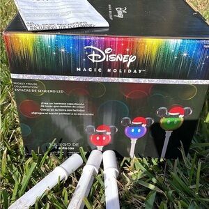 Mickey Mouse Christmas Light Stakes